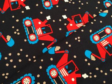 Preview: Baumwolljersey Maxi Bagger Nachtblau Big Dig